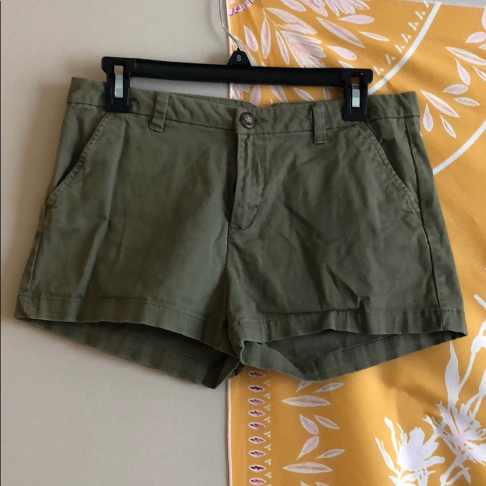 Green Cargo Shorts
